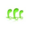 Plug Prostata kit 3 pz silicone verde fluo Plug Prostata kit 3 pz silicone verde fluo