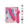Vibratore in silicone curvo rosa Vibratore in silicone curvo rosa
