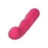 Vibratore in silicone curvo rosa Vibratore in silicone curvo rosa