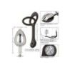 Plug anale goccia e doppio anello fallico L Plug anale goccia e doppio anello fallico L