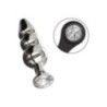 Plug anale a spirale e doppio anello fallico Plug anale a spirale e doppio anello fallico