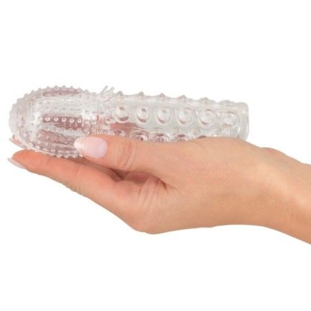 Guaina fallica crystal trasparente 15 cm