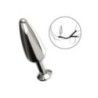 Plug anale goccia e doppio anello fallico M Plug anale goccia e doppio anello fallico M
