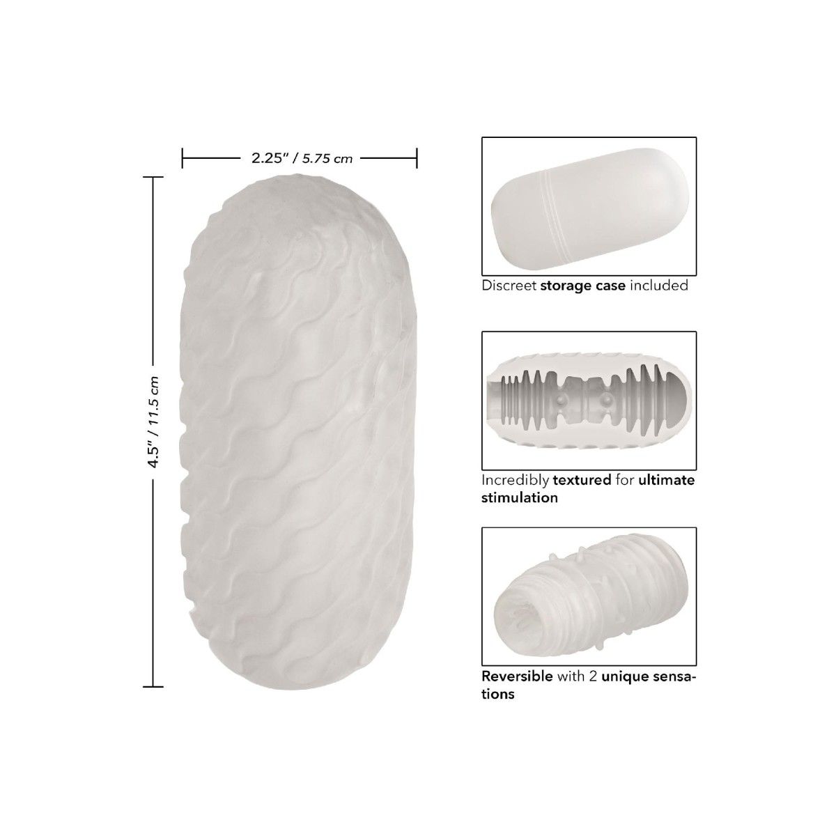 Masturbatore Boundless Ribbed Stroker