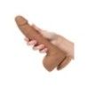 Fallo realistico Silicone Studs 25.5cm mulatt