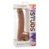 Fallo realistico Silicone Studs 25.5cm mulatt Fallo realistico Silicone Studs 25.5cm mulatt