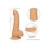 Fallo realistico Silicone Studs 21 cm chiaro Fallo realistico Silicone Studs 21 cm chiaro