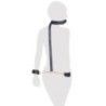 Imbragatura costrittiva manette e ball gag Imbragatura costrittiva manette e ball gag