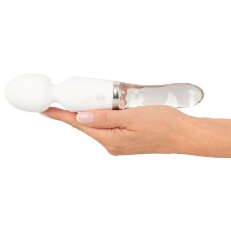 Vibratore Wand LED in vetro 21,5 cm