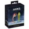 Coppia plug anali pietra metallo arcobaleno Coppia plug anali pietra metallo arcobaleno