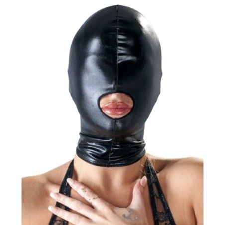 Maschera fetish apertura bocca Head Mask
