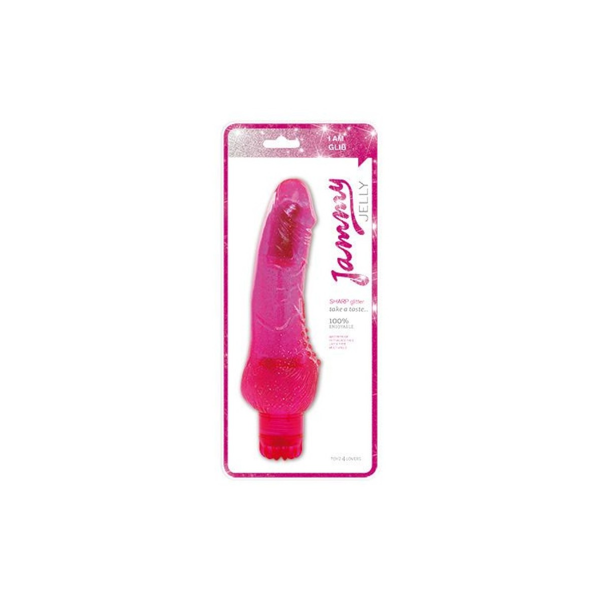 Vibratore classico jammy jelly sharp glitter pink
