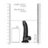 Dildo realistico curvo ventosa 17 cm nero Dildo realistico curvo ventosa 17 cm nero
