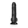 Dildo realistico curvo ventosa 17 cm nero Dildo realistico curvo ventosa 17 cm nero