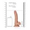 Dildo Curvo testicoli ventosa 20 cm mulatto Dildo Curvo testicoli ventosa 20 cm mulatto