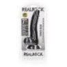 Dildo curvo testicoli ventosa 20 cm nero Dildo curvo testicoli ventosa 20 cm nero