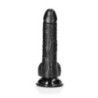 Dildo curvo testicoli ventosa 20 cm nero Dildo curvo testicoli ventosa 20 cm nero