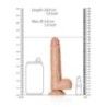 Dildo realistico dritto ventosa 20 cm mulatto Dildo realistico dritto ventosa 20 cm mulatto