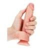 Dildo realistico dritto ventosa 20 cm chiaro