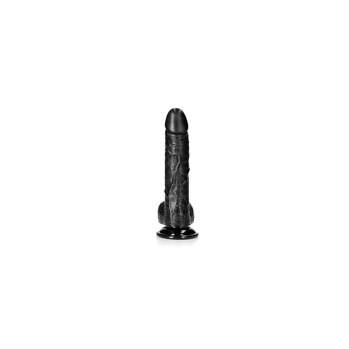 Fallo realistico nero Dildo with Balls and Suction Cup - 8''/ 20,5 cm