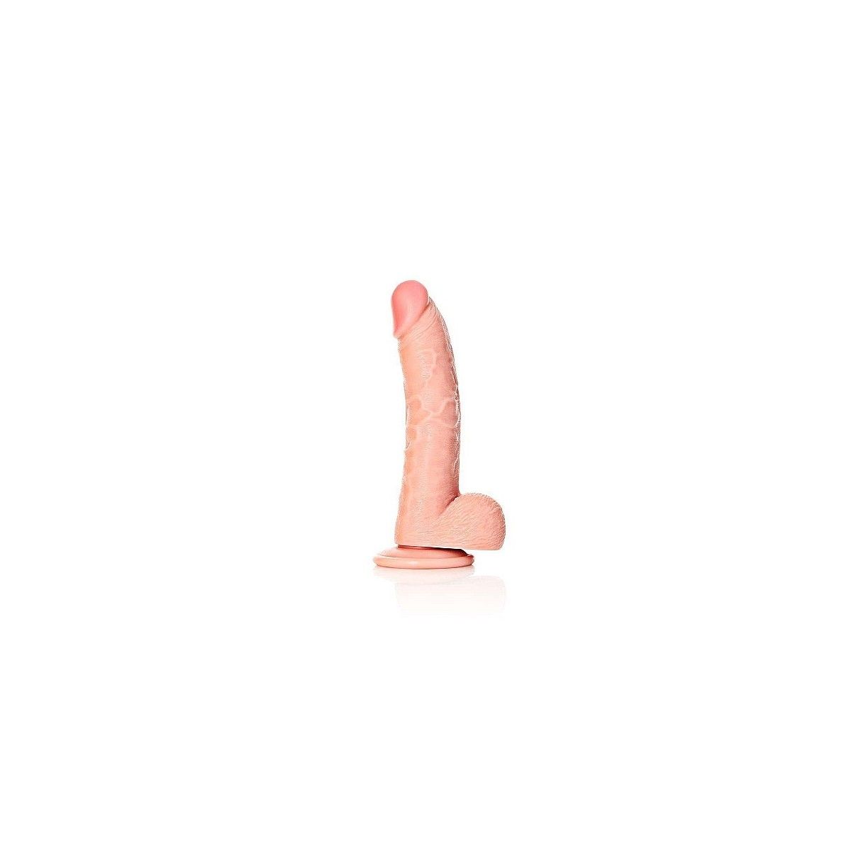 Fallo realistico carne chiaro Dildo with Balls and Suction Cup - 8''/ 20,5 cm