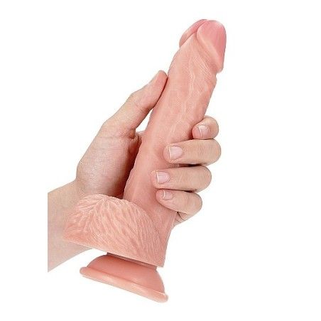 Dildo realistico dritto ventosa 23 cm chiaro
