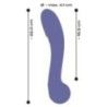 Vibratore Design per Punto G viola 22 cm Vibratore Design per Punto G viola 22 cm