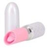 Vibratore mini a rossetto con lingua Lusty rosa