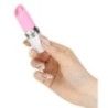 Vibratore mini a rossetto con lingua Lusty rosa