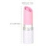 Vibratore mini a rossetto con lingua Lusty rosa