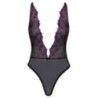 Body sexy trasparente con ricami nero Body sexy trasparente con ricami nero