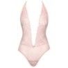 Body sexy trasparente con pizzo rosa Body sexy trasparente con pizzo rosa