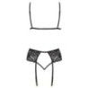 Set sexy reggiseno perizoma reggicalze nero Set sexy reggiseno perizoma reggicalze nero