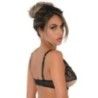 Reggiseno sfoderato pizzo nero e trasparente Reggiseno sfoderato pizzo nero e trasparente