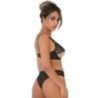 Reggiseno sfoderato pizzo nero e trasparente Reggiseno sfoderato pizzo nero e trasparente