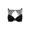 Reggiseno Push Up con pizzo su schiena nero Reggiseno Push Up con pizzo su schiena nero