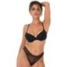 Reggiseno Push Up con pizzo su schiena nero Reggiseno Push Up con pizzo su schiena nero