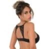 Reggiseno Push Up con pizzo su schiena nero Reggiseno Push Up con pizzo su schiena nero
