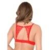 Reggiseno Push Up con pizzo su schiena rosso Reggiseno Push Up con pizzo su schiena rosso