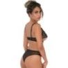 Slip pizzo cavallo aperto Hiphugger nero Slip pizzo cavallo aperto Hiphugger nero