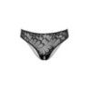 Slip pizzo cavallo aperto Hiphugger nero Slip pizzo cavallo aperto Hiphugger nero