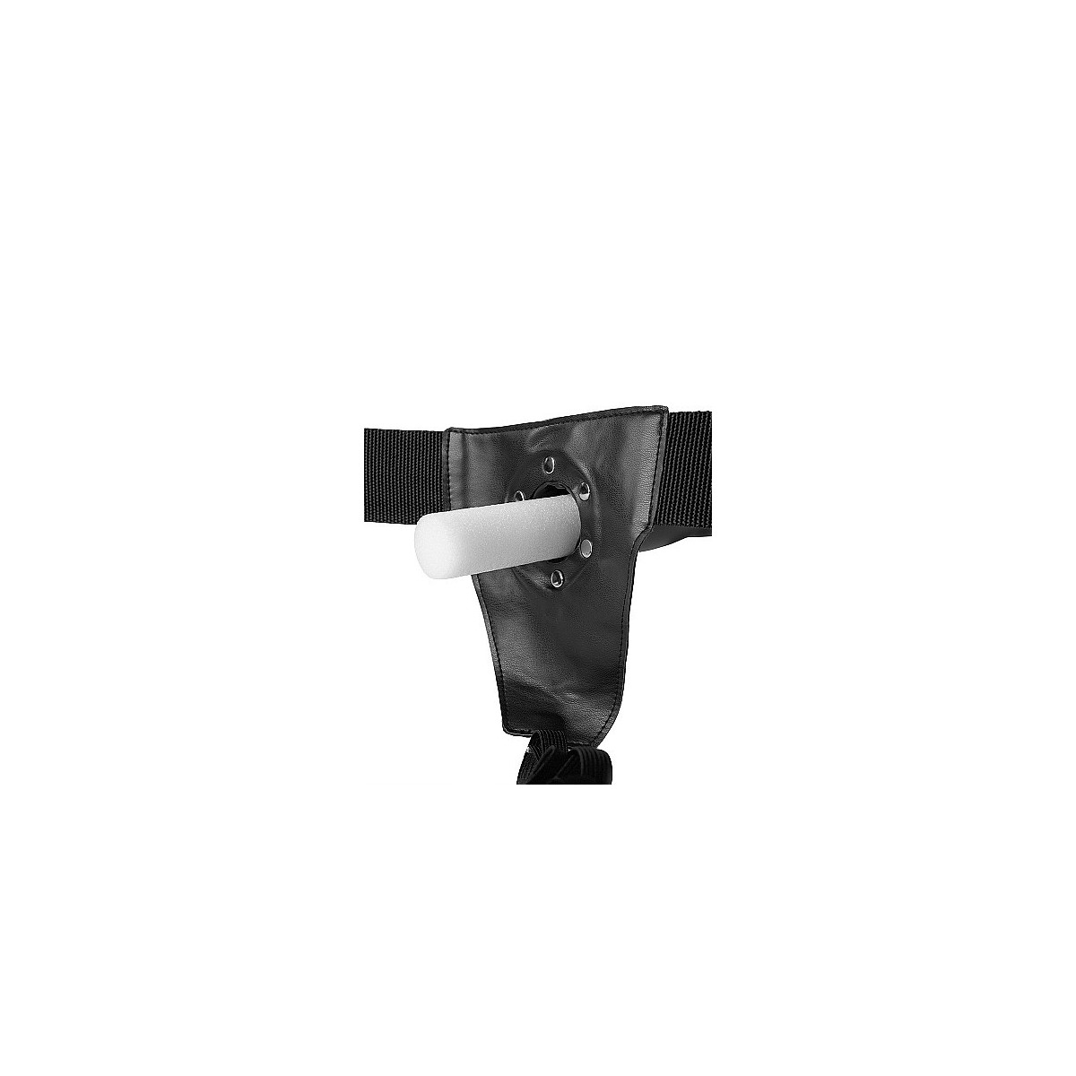 fallo indossabile Twisted Hollow Strap-on - 8'' / 20 cm - Black