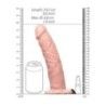 Fallo Strapon cavo 24,5 cm pelle chiara Fallo Strapon cavo 24,5 cm pelle chiara