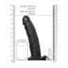 Fallo Strapon cavo 24,5 cm nero Fallo Strapon cavo 24,5 cm nero