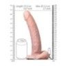 Fallo Strapon cavo con testicoli 27 cm chiaro Fallo Strapon cavo con testicoli 27 cm chiaro