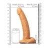 Vibratore Strapon cavo testicoli 27cm mulatto Vibratore Strapon cavo testicoli 27cm mulatto