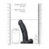 Vibratore Strapon cavo testicoli 23 cm nero Vibratore Strapon cavo testicoli 23 cm nero