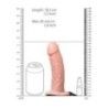 Vibratore Strapon cavo 18,5 cm pelle chiara Vibratore Strapon cavo 18,5 cm pelle chiara