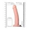 Fallo Strapon cavo 27 cm chiaro Fallo Strapon cavo 27 cm chiaro