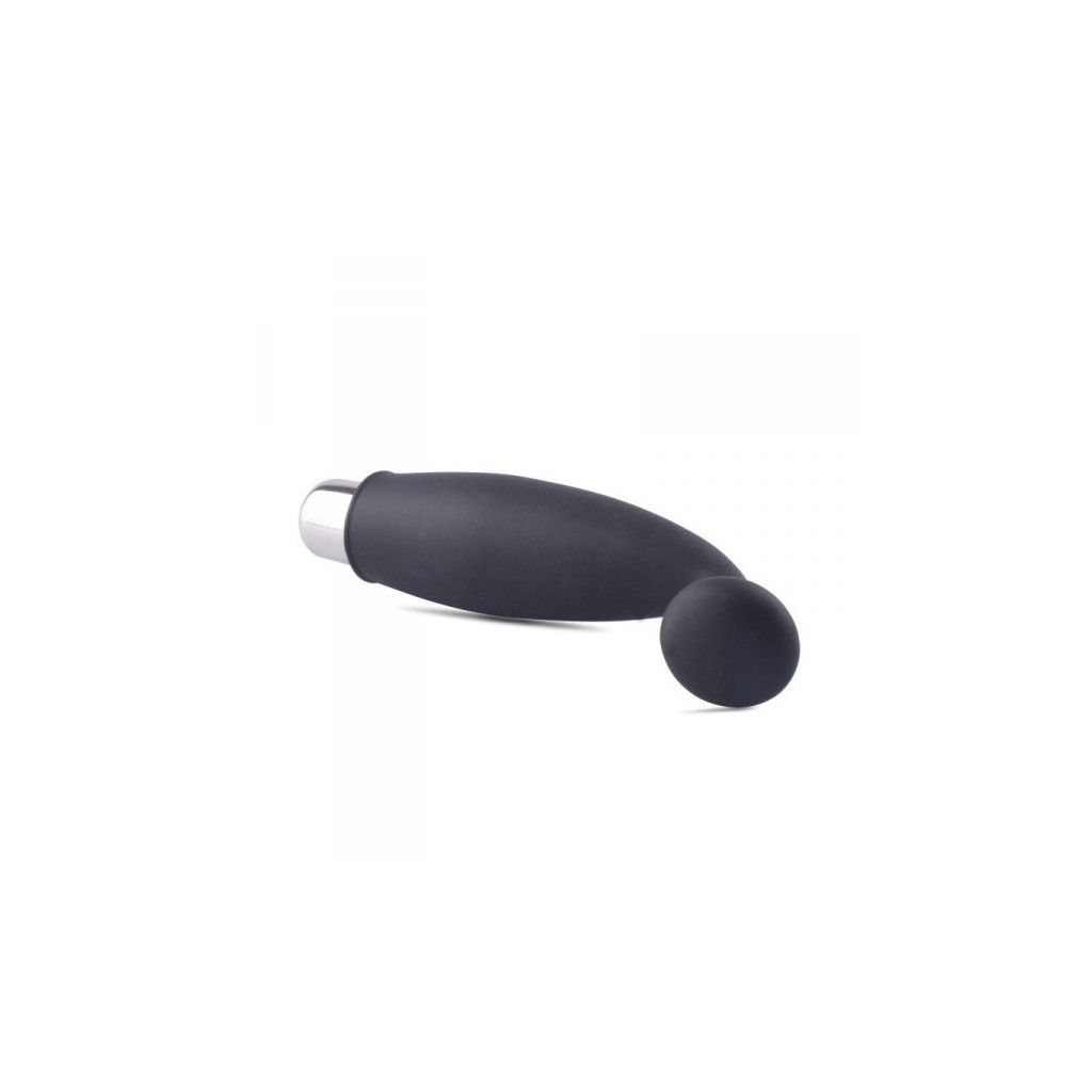 Vibratore nero in silicone stimolatore vaginale dildo fallo vibrante mini finger fan stalk